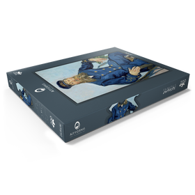 Alternative Darstellung des Puzzle-Motivs Vincent van Gogh's Portrait of the Postman Joseph Roulin (1888) – Puzzleteile: 200
