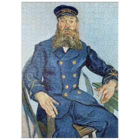 Darstellung des Puzzle-Motivs Vincent van Gogh's Portrait of the Postman Joseph Roulin (1888) – Puzzleteile: 500