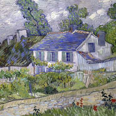 Vincent van Gogh's Houses at Auvers (1890) 100 Puzzle 3D Modell
