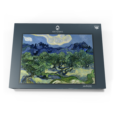 Vincent van Gogh's Olive Trees with the Alpilles in the Background (1889) 1000 Puzzle Schachtel Ansicht3