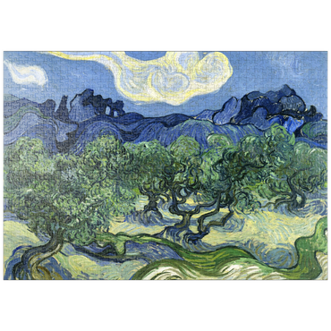 puzzleplate Vincent van Gogh's Olive Trees with the Alpilles in the Background (1889) 1000 Puzzle