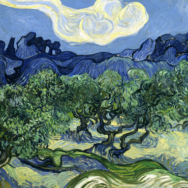 Vincent van Gogh's Olive Trees with the Alpilles in the Background (1889) 1000 Puzzle 3D Modell