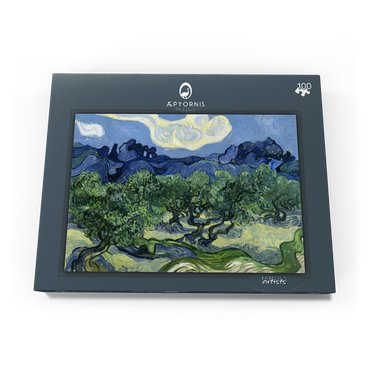 Vincent van Gogh's Olive Trees with the Alpilles in the Background (1889) 100 Puzzle Schachtel Ansicht3