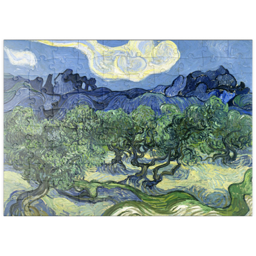 puzzleplate Vincent van Gogh's Olive Trees with the Alpilles in the Background (1889) 100 Puzzle