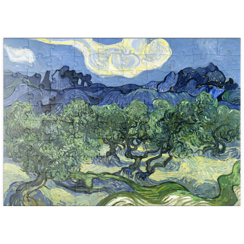 puzzleplate Vincent van Gogh's Olive Trees with the Alpilles in the Background (1889) 100 Puzzle