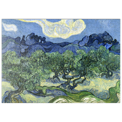 puzzleplate Vincent van Gogh's Olive Trees with the Alpilles in the Background (1889) 500 Puzzle