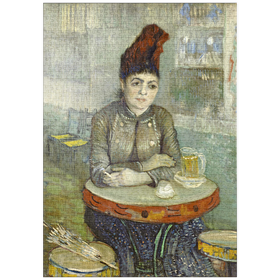 Darstellung des Puzzle-Motivs Vincent van Gogh's Agostina Segatori Sitting in the Café du Tambourin (1887-18888) – Puzzleteile: 1000