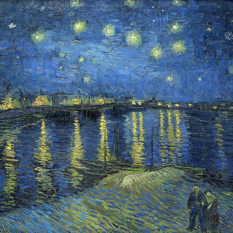 Vincent van Gogh's Starry Night Over the Rhone (1888) 1000 Puzzle 3D Modell