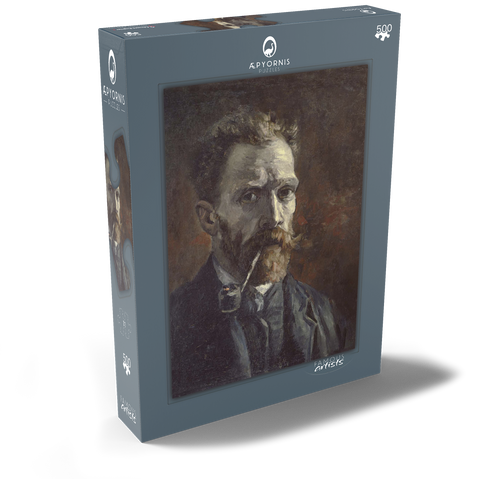 Vincent van Gogh's Self-Portrait with Pipe (1886) 500 Puzzle Schachtel Ansicht2