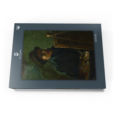 Vincent van Gogh's Self-Portrait with Dark Felt Hat at the Easel (1886) 1000 Puzzle Schachtel Ansicht3