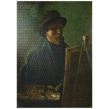 puzzleplate Vincent van Gogh's Self-Portrait with Dark Felt Hat at the Easel (1886) 1000 Puzzle