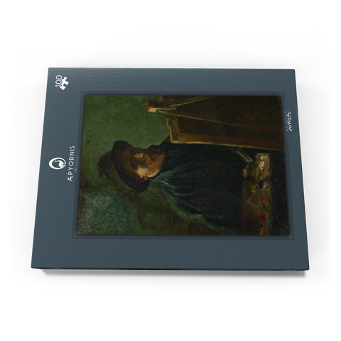 Vincent van Gogh's Self-Portrait with Dark Felt Hat at the Easel (1886) 100 Puzzle Schachtel Ansicht3