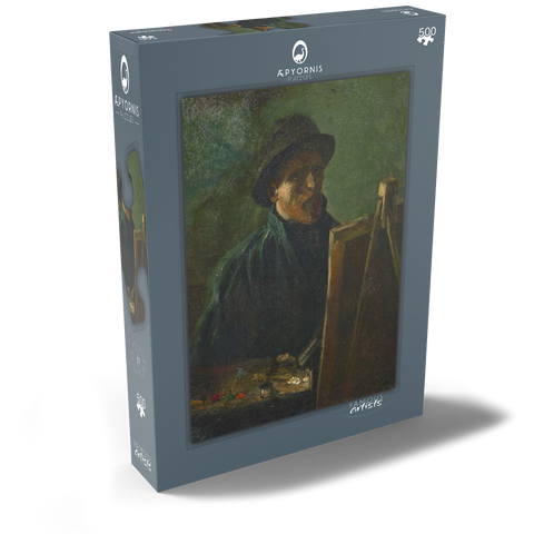 Vincent van Gogh's Self-Portrait with Dark Felt Hat at the Easel (1886) 500 Puzzle Schachtel Ansicht2