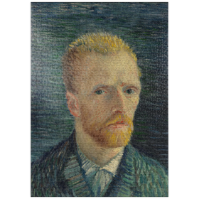 Darstellung des Puzzle-Motivs Vincent van Gogh's Self-Portrait (1887) – Puzzleteile: 1000