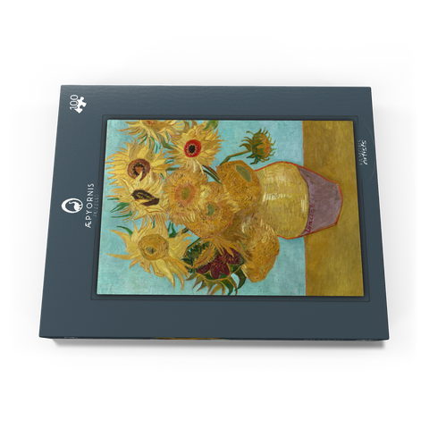 Vincent van Gogh's Vase with Twelve Sunflowers (1888–1889) 100 Puzzle Schachtel Ansicht3