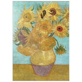 Darstellung des Puzzle-Motivs Vincent van Gogh's Vase with Twelve Sunflowers (1888-1889) – Puzzleteile: 200