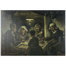 Darstellung des Puzzle-Motivs Vincent van Gogh's The Potato Eaters (1885) – Puzzleteile: 1000