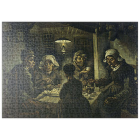 Darstellung des Puzzle-Motivs Vincent van Gogh's The Potato Eaters (1885) – Puzzleteile: 500