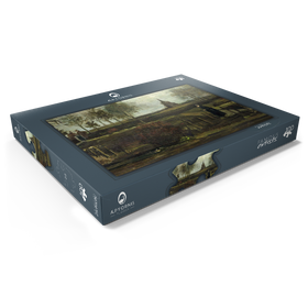 Darstellung des Puzzle Motivs Vincent van Gogh's The Parsonage Garden at Nuenen (1884) - Puzzleteile: 100