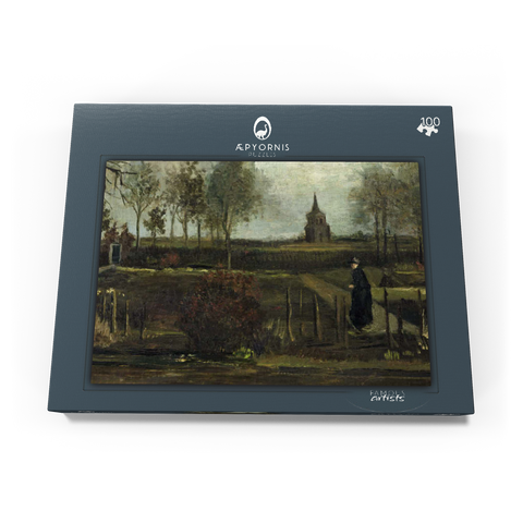 Vincent van Gogh's The Parsonage Garden at Nuenen (1884) 100 Puzzle Schachtel Ansicht3