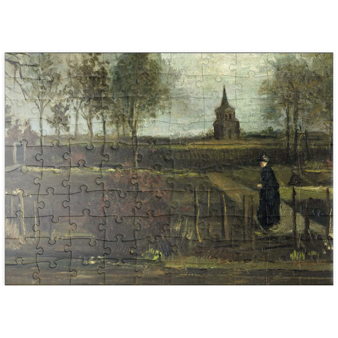 puzzleplate Vincent van Gogh's The Parsonage Garden at Nuenen (1884) 100 Puzzle