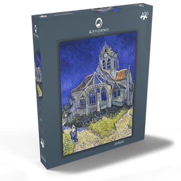 Vincent van Gogh's The Church at Auvers (1890) 100 Puzzle Schachtel Ansicht2