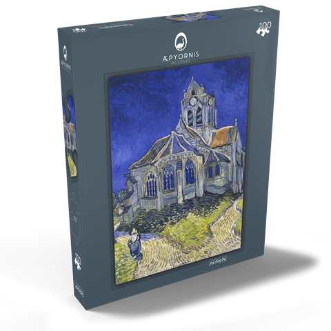 Vincent van Gogh's The Church at Auvers (1890) 100 Puzzle Schachtel Ansicht2