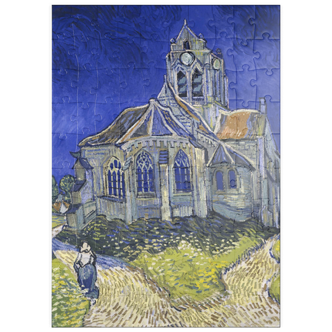 puzzleplate Vincent van Gogh's The Church at Auvers (1890) 100 Puzzle