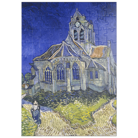 Darstellung des Puzzle Motivs Vincent van Gogh's The Church at Auvers (1890) - Puzzleteile: 100
