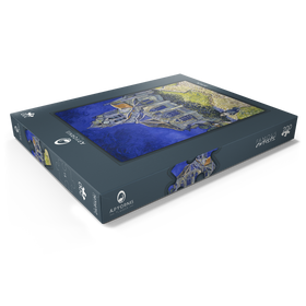 Alternative Darstellung des Puzzle-Motivs Vincent van Gogh's The Church at Auvers (1890) – Puzzleteile: 200