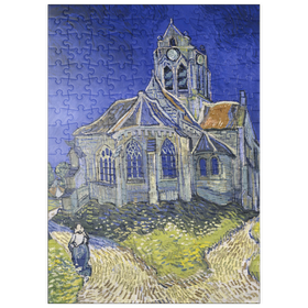 Darstellung des Puzzle-Motivs Vincent van Gogh's The Church at Auvers (1890) – Puzzleteile: 200