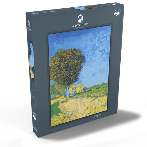 Vincent van Gogh's Avenue at Arles with houses (1888) 100 Puzzle Schachtel Ansicht2