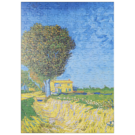 Darstellung des Puzzle Motivs Vincent van Gogh's Avenue at Arles with houses (1888) - Puzzleteile: 200
