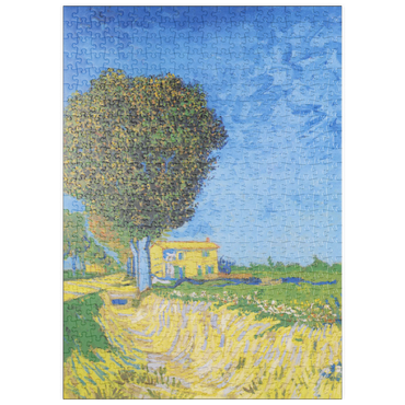 puzzleplate Vincent van Gogh's Avenue at Arles with houses (1888) 500 Puzzle