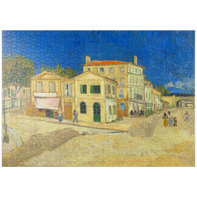 Darstellung des Puzzle-Motivs Vincent van Gogh's The yellow house (1888) – Puzzleteile: 1000