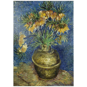 Darstellung des Puzzle Motivs Vincent van Gogh's Imperial Fritillaries in a Copper Vase (1887) - Puzzleteile: 1000