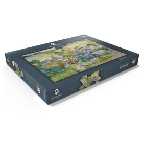 Alternative Darstellung des Puzzle-Motivs Vincent van Gogh's Farms near Auvers (1890) – Puzzleteile: 200
