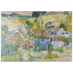 Darstellung des Puzzle-Motivs Vincent van Gogh's Farms near Auvers (1890) – Puzzleteile: 200