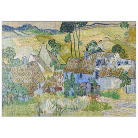 Darstellung des Puzzle Motivs Vincent van Gogh's Farms near Auvers (1890) - Puzzleteile: 500