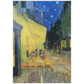 Darstellung des Puzzle-Motivs Vincent van Gogh's Café Terrace at Night (1888) – Puzzleteile: 1000