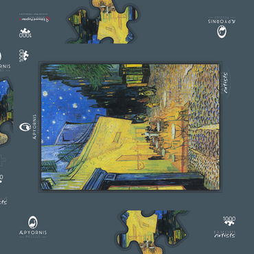 Vincent van Gogh's Café Terrace at Night (1888) 1000 Puzzle Schachtel 3D Modell