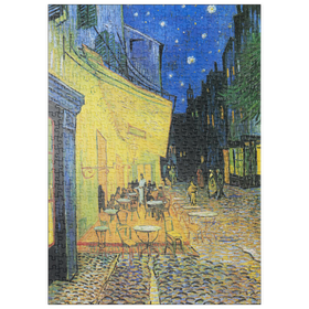 Darstellung des Puzzle-Motivs Vincent van Gogh's Café Terrace at Night (1888) – Puzzleteile: 500