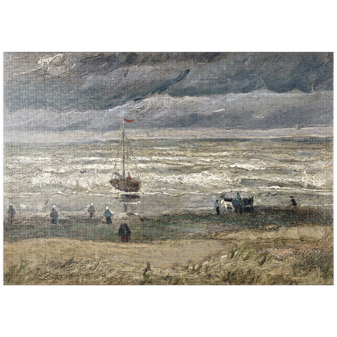 puzzleplate Vincent van Gogh's Beach at Scheveningen in Stormy Weather (1882) 1000 Puzzle