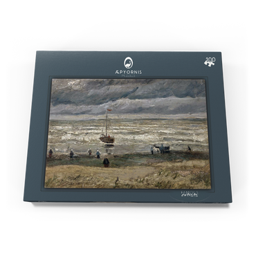 Vincent van Gogh's Beach at Scheveningen in Stormy Weather (1882) 100 Puzzle Schachtel Ansicht3