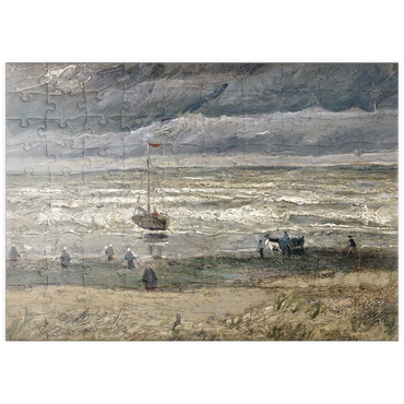 puzzleplate Vincent van Gogh's Beach at Scheveningen in Stormy Weather (1882) 100 Puzzle