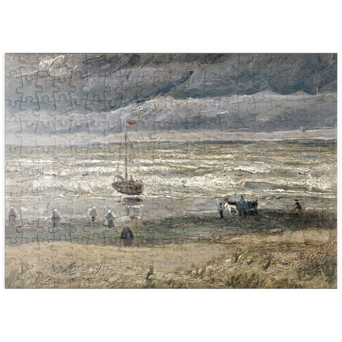 puzzleplate Vincent van Gogh's Beach at Scheveningen in Stormy Weather (1882) 200 Puzzle