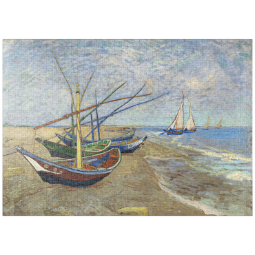 puzzleplate Vincent van Gogh's Fishing Boats on the Beach at Saintes-Maries (1888) 1000 Puzzle