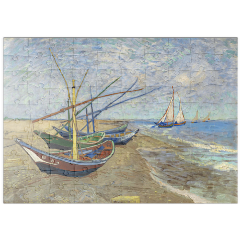 puzzleplate Vincent van Gogh's Fishing Boats on the Beach at Saintes-Maries (1888) 100 Puzzle