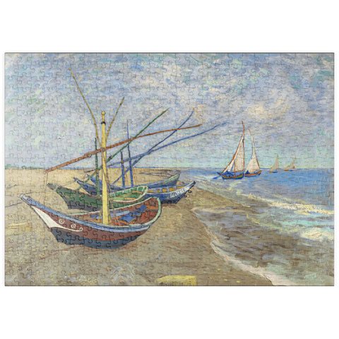 puzzleplate Vincent van Gogh's Fishing Boats on the Beach at Saintes-Maries (1888) 500 Puzzle