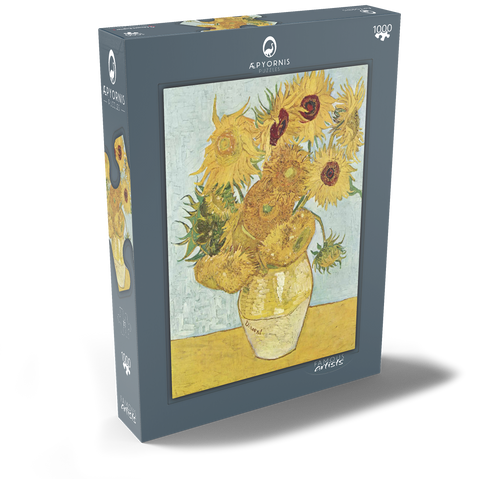 Vincent van Gogh's Vase with Twelve Sunflowers (1888–1889) 1000 Puzzle Schachtel Ansicht2